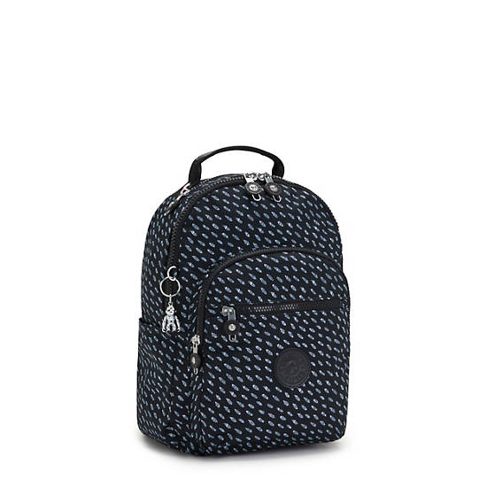 Sacs À Dos Kipling Seoul Small Printed Tablet Noir | FR 1603UZ